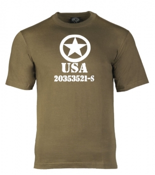 ALLIED BLACK STAR USA Shirt oliv