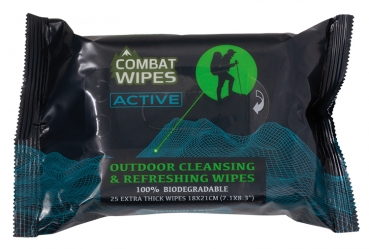 Combat Wipes Active Outdoor-Hygiene-Feuchttuch 25er Pack