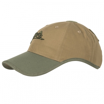 Helikon Tex Logo Cap - PolyCotton Ripstop - Coyote / Olive Green A