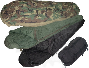 US Army Marines MSS Goretex Modular Sleeping woodland camouflage Schlafsack