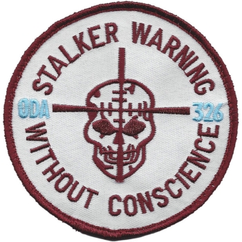 US ARMY ODA 326 * WITHOUT WARNING * WITHOUT CONSCIENCE patch