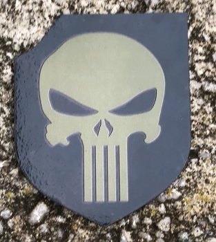 Punisher Shield Ranger Green IR Infrarot Klett Patch