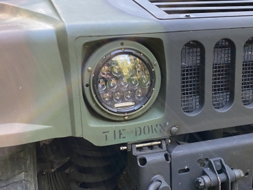 Humvee HMMWV Paar 7"Zoll LED Haupt Scheinwerfer Hi/lo Beam E-Geprüft