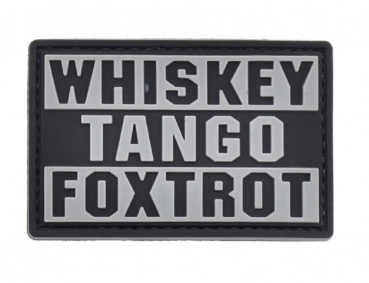 WTF WHISKEY TANGO FOXTROT (What The F...) Velcro PVC patch