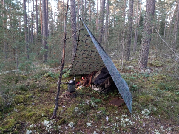 Helikon Tex SUPERTARP Small® PL Woodland Camouflage