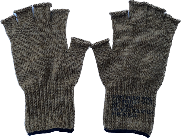 US Army Fingerless Wool Gloves Coyote