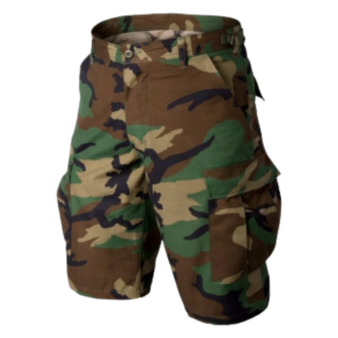 Die Helikon Tex Short BDU im grünen Bundeswehr Camo.