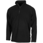 Preview: Troyer Shirt Microfleece langarm schwarz 200 g/m²