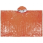 Preview: Notfall Poncho orange einseitig alubeschichtet