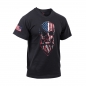 Preview: US Flag Bearded Skull T-Shirt - Black