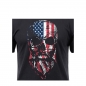 Preview: US Flag Bearded Skull T-Shirt - Black