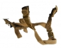Preview: US Army 4 Point ACH MICH Helmet Chin Strap Coyote brown