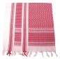 Preview: Halstuch Kopftuch Tuch Shemagh weiss / rot