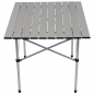 Preview: Camping Rolltisch Alu Gestell klappbar 58 x 58 cm