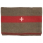 Preview: Swiss Army Woll Decke braun 200 x 140 cm