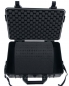 Preview: Transport Box Kunststoff wasserdicht 39x29x12 cm schwarz mit Trageriemen