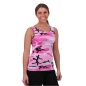 Preview: Womens Pink Camo Stretch Tank Top