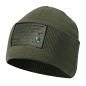Preview: USMC Eagle Globe and Anchor US Flag Knit Watch Cap Oliv Green