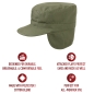 Preview: US BDU GI Army Vintage OD Green Cap with flaps