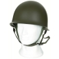 Preview: US ARMY M1 Stahlhelm mit Wooland Camouglage Cover u. Cat Eye Band