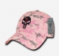 Preview: Punisher Skull Relaxed Graphic Cap Pink Rosa Digital Camouflage