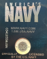 Preview: US Navy Distressed Flag Athletic Fit T-Shirt Blue