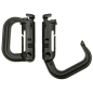 Preview: D-Ring MOLLE Karabiner schwarz 2er Pack