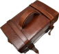 Preview: VINTAGE LEDERTASCHE MIT TRAGEGURT BRAUN
