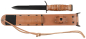 Preview: US M3 Kampfmesser mit Ledergriff & M6 Lederscheide – Repro