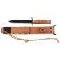 Preview: US Army WWII M3 Trench Knife mit Ledergriff und M6 Lederscheide (Repro)