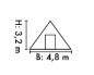Preview: Mannschaftszelt NATO oliv 10 x 4,8 Meter