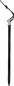Preview: Zelthering Aluminium 7075 schwarz