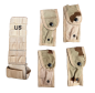 Preview: US Army Genuine Issue Dcu Molle II Pistolman Set Taschen Set 3 color Desert Camo