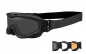 Preview: Wiley X Spear Dual Doppelglas Schutzbrille Black Smoke/Clear/Rust