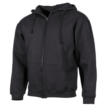Kapuzen Sweatshirt Jacke black
