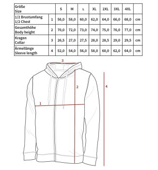 Kapuzen Sweatshirt Jacke black
