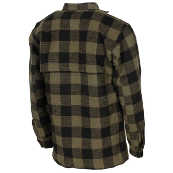 FOX Outdoor Holzfällerhemd oliv-schwarz kariert