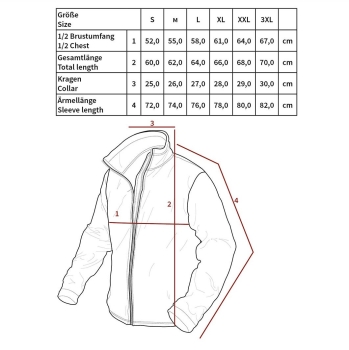 US Tactical Unterziehjacke schwarz