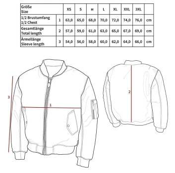 MA1 Bomberjacke Pilotenjacke oliv