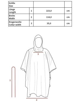 BW Poncho Regenumhang Rip Stop flecktarn