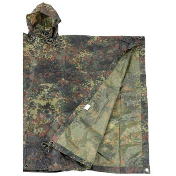 BW Poncho Regenumhang Rip Stop flecktarn