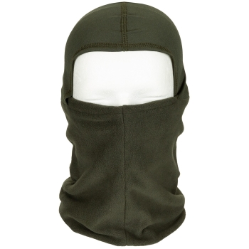 Rundschal Fleece mit Kopfteil Oliv
