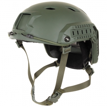 US Helm FAST Fallschirmjäger w Rails OLIV