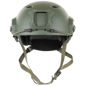 US Helm FAST Fallschirmjäger w Rails OLIV