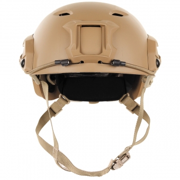 US Helm FAST Fallschirmjäger w Rails coyote