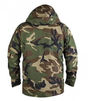 Preview: US Cold Wet Weather Parka mit Fleecejacke GEN.II Woodland Camouflage