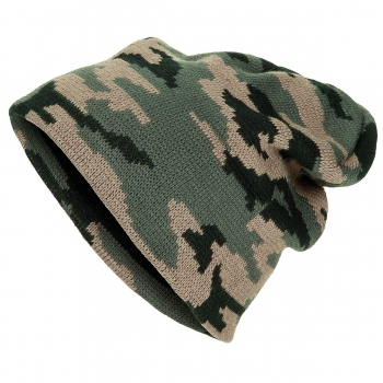 Strickmütze "Beanie" woodland fein gestrickt