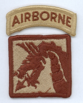 XVIII Airborne Corps DCU Desert patch