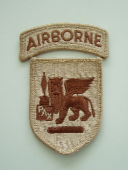 Southern European Task Force Airborne SETAF DCU Desert patch