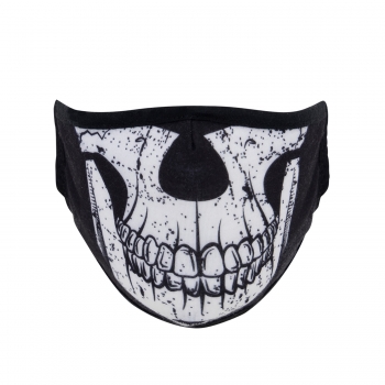 Mund- und Nasenmaske Half Skull Reusable 3-Layer Face Mask